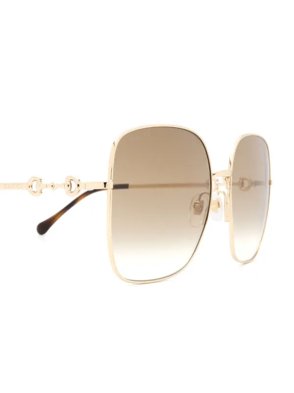 Gucci Eyewear ホースビット サングラス | ゴールドトーン