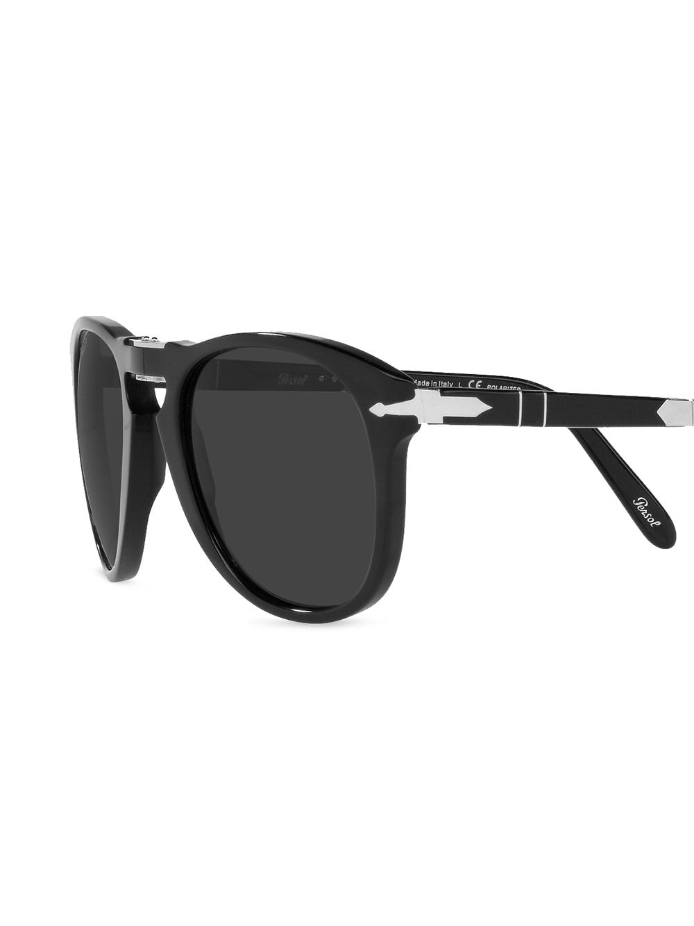 Shop Persol 714 Steve Mcqueen Sunglasses In 黑色