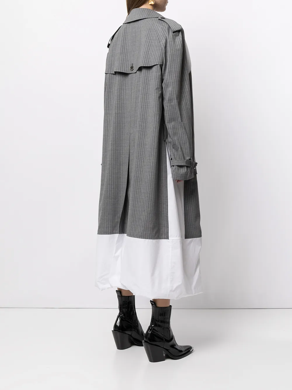 фото Junya watanabe многослойное двубортное платье-рубашка