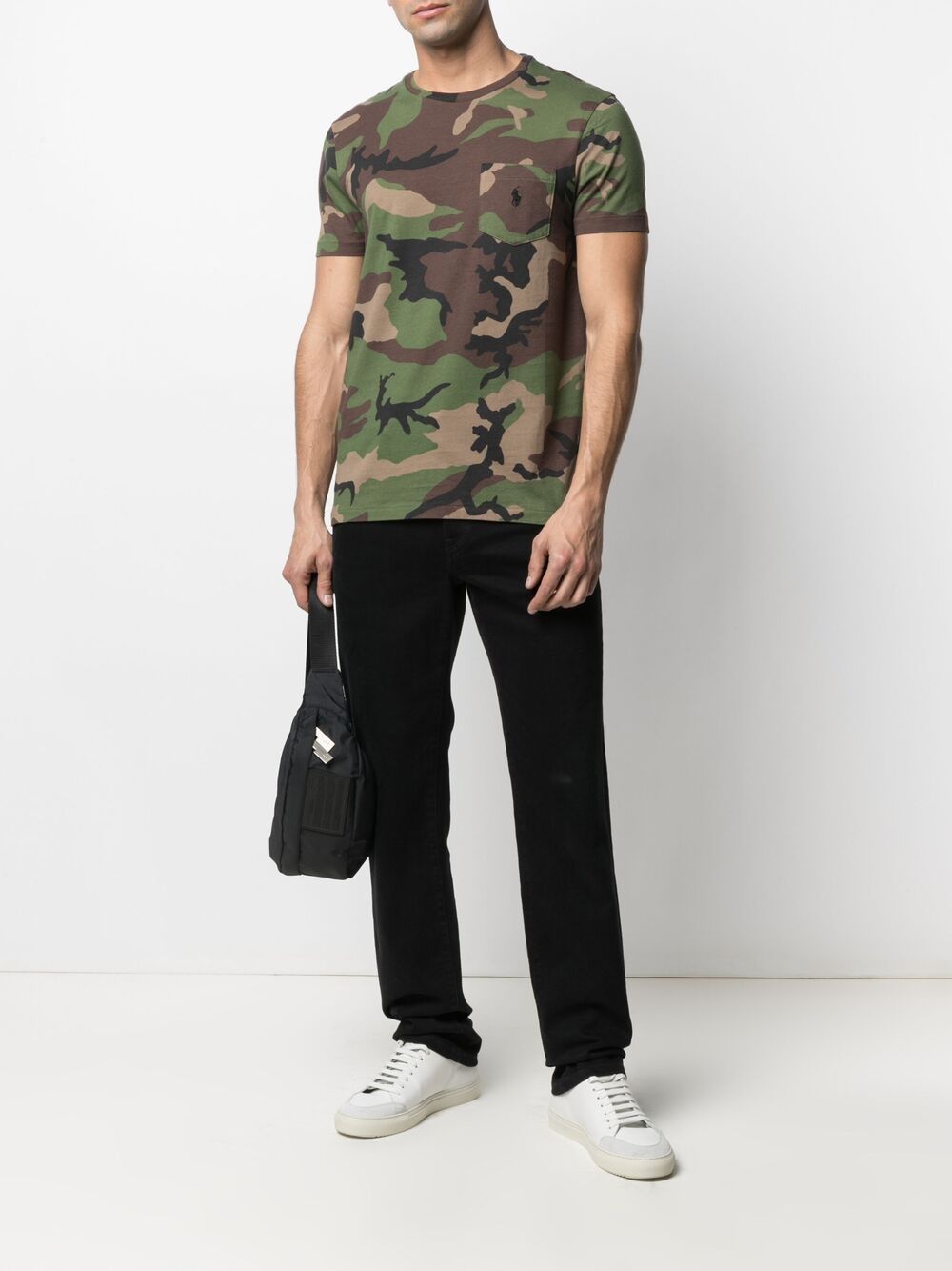 Polo Ralph Lauren T-shirt met camouflageprint - Groen