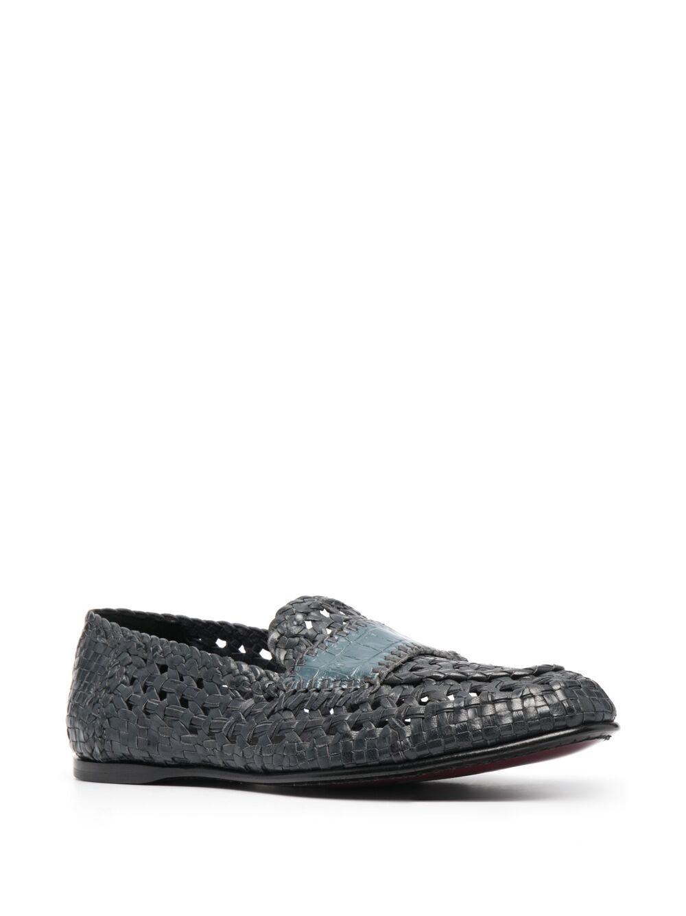 Dolce & Gabbana Loafers met geweven-effect - Blauw