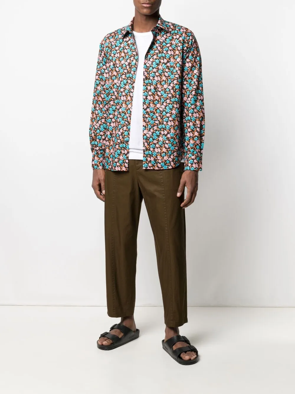 фото Paul smith рубашка с цветочным принтом