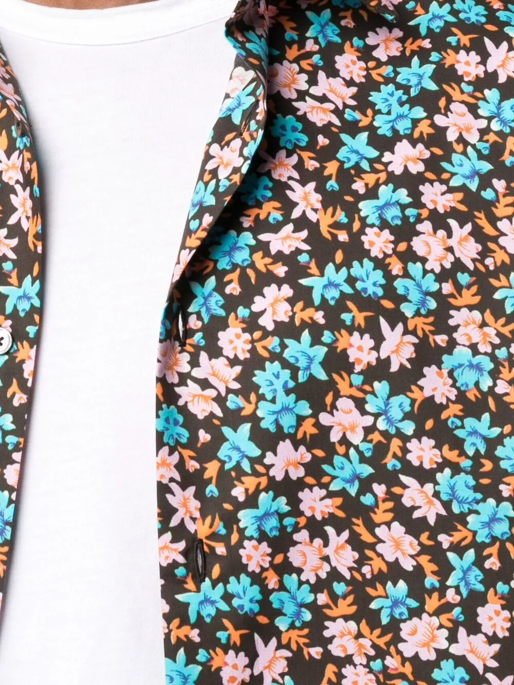 фото Paul smith рубашка с цветочным принтом