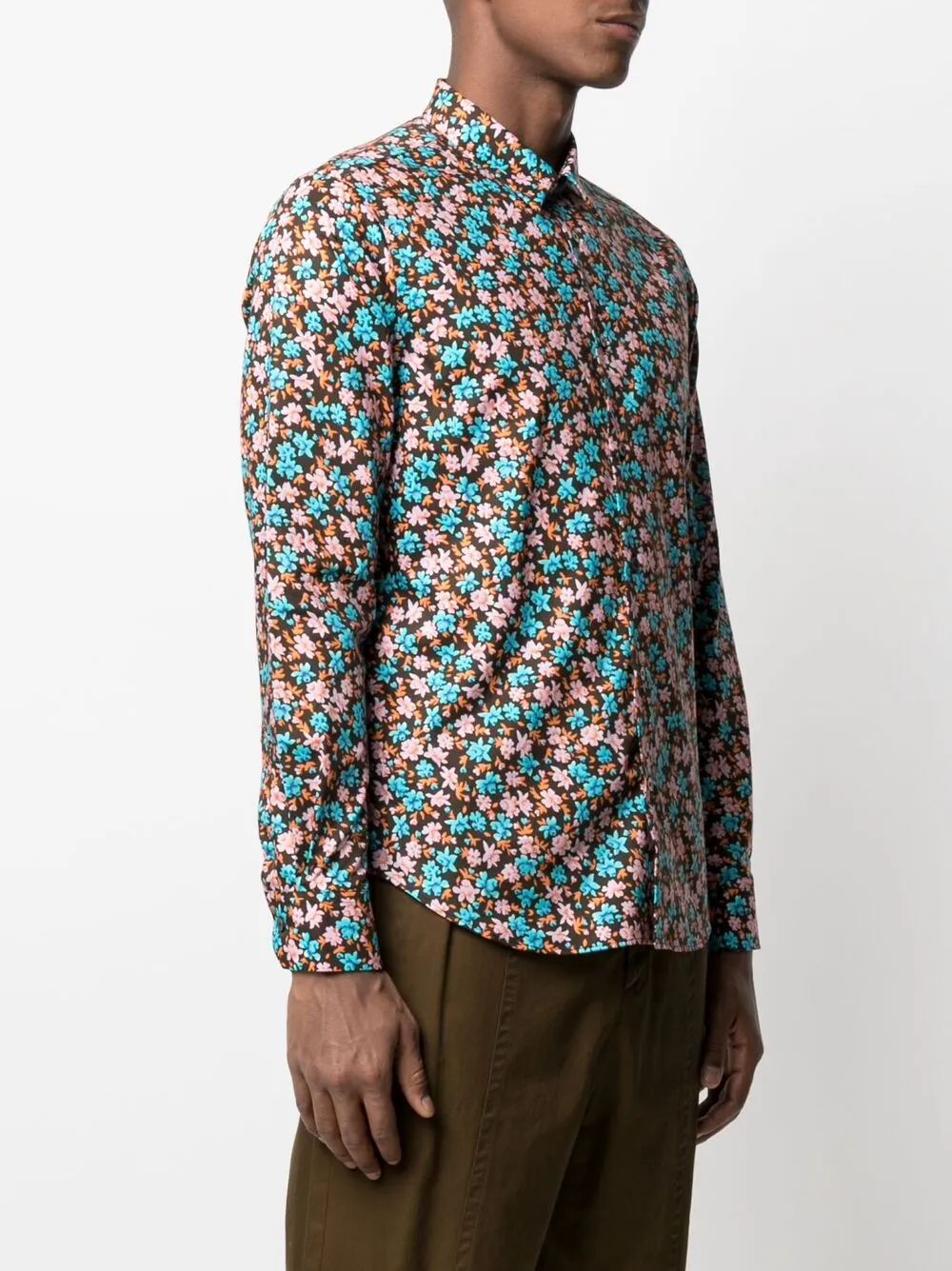 фото Paul smith рубашка с цветочным принтом