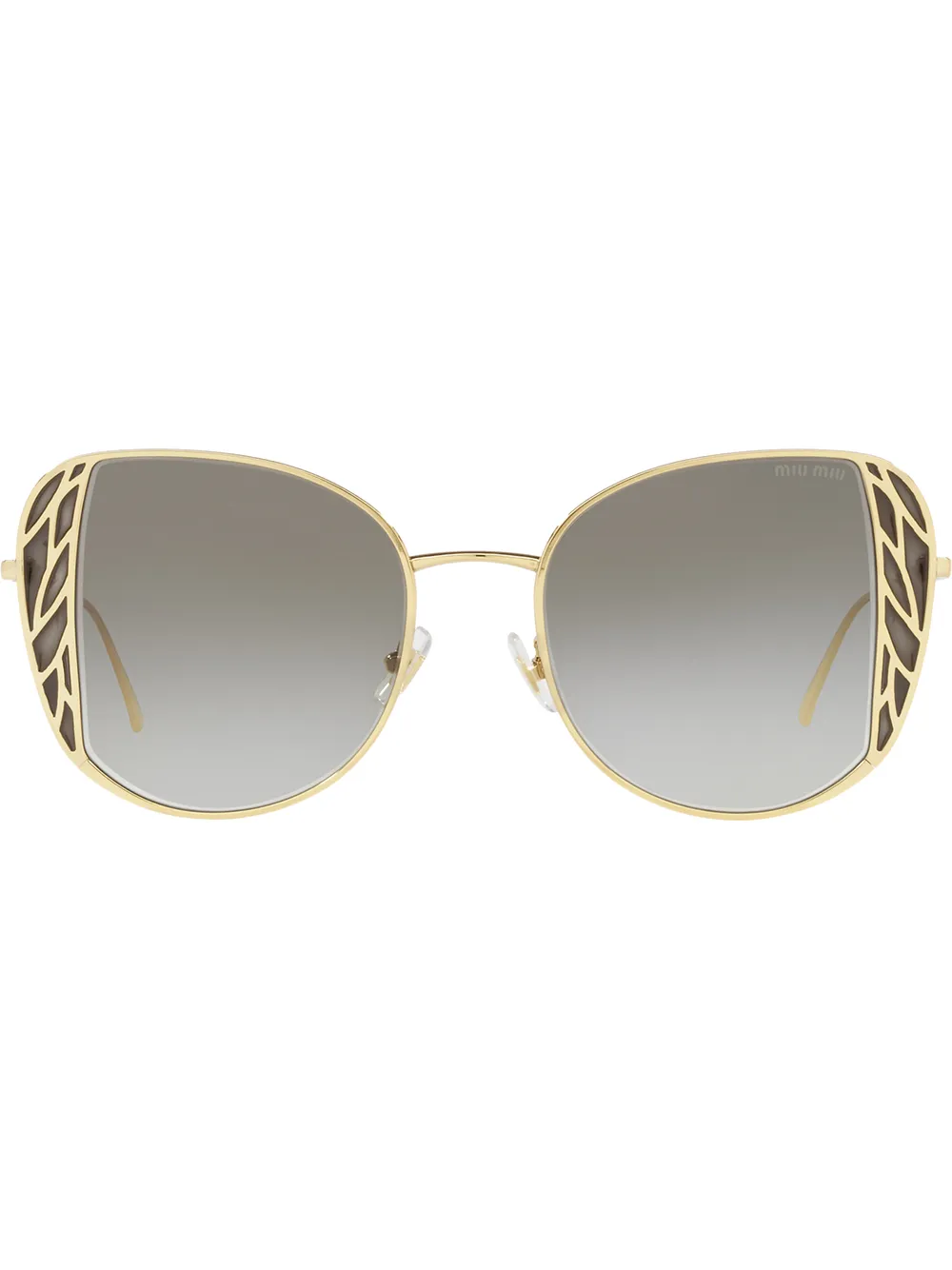 

Miu Miu Eyewear butterfly-frame cutout sunglasses - Grey