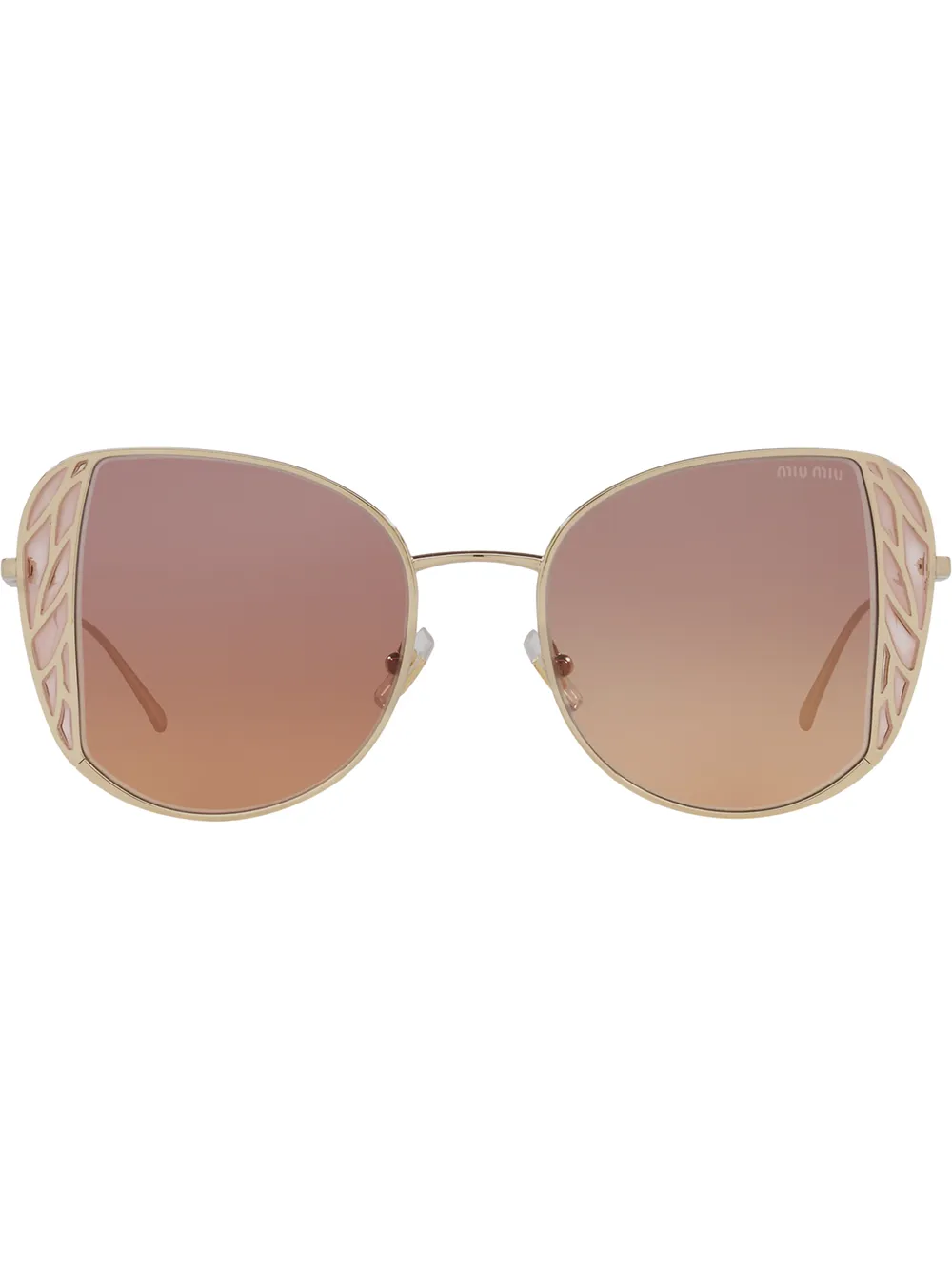 

Miu Miu Eyewear lentes de sol con armazón estilo mariposa - Marrón