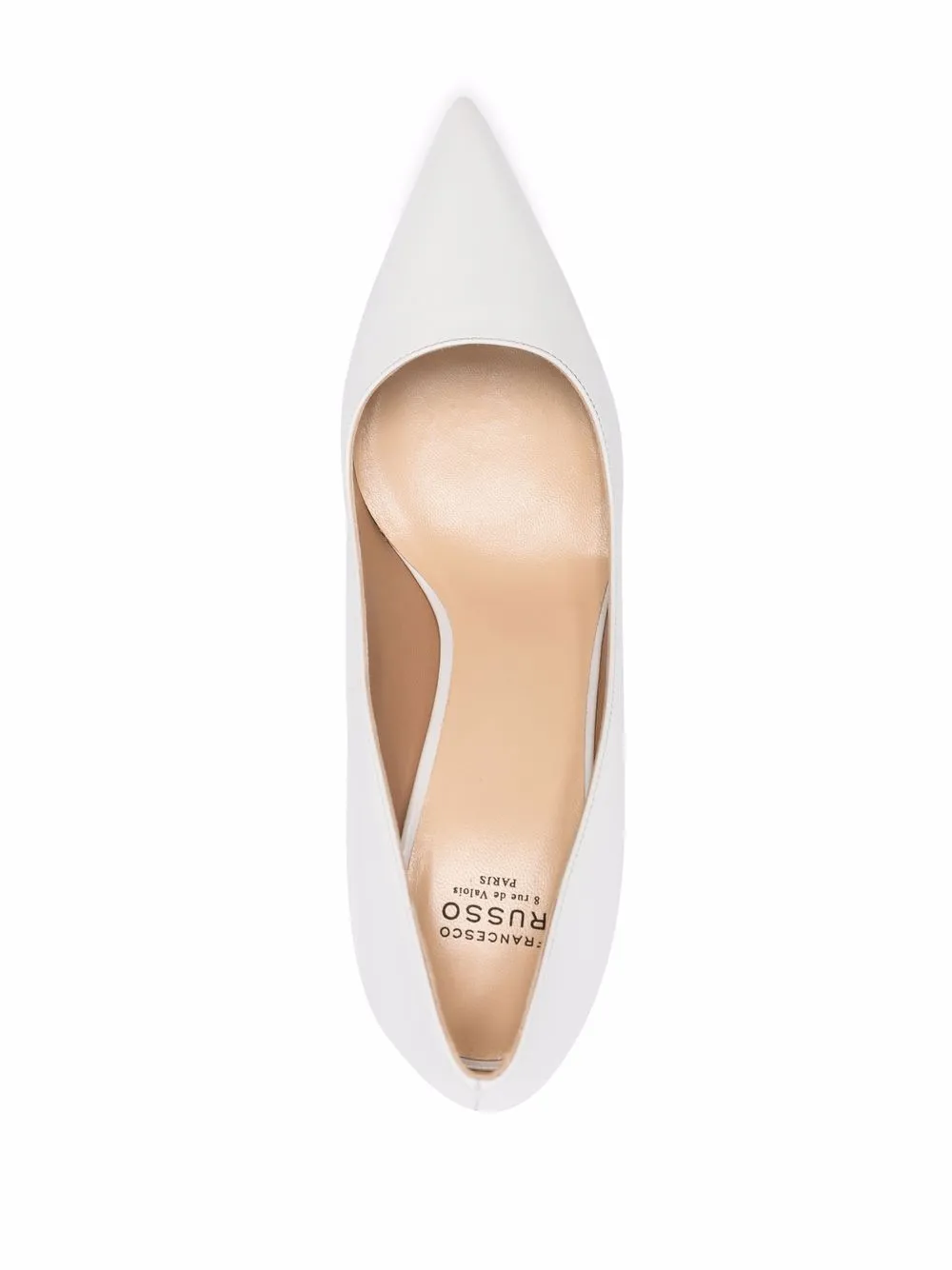 Francesco Russo Pumps met puntige neus Wit