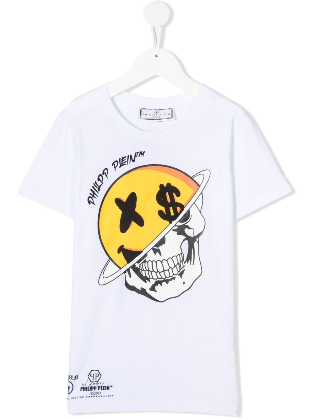 Philipp Plein Junior Kids' Smile Graphic-print T-shirt In White