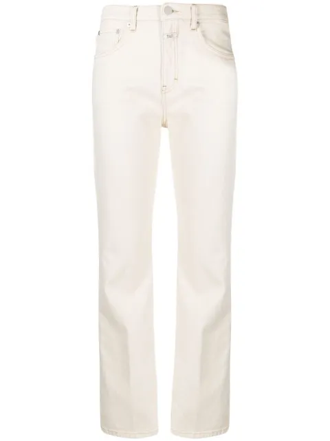 Closed high-rise straight leg jeans