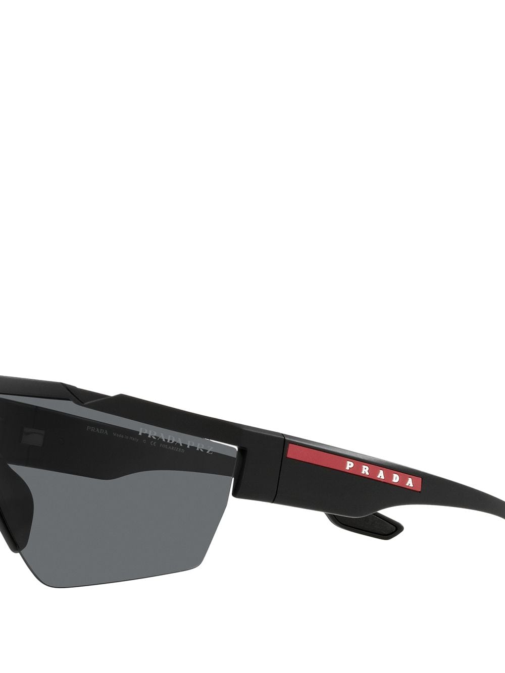 Shop Prada Oversize-frame Tinted Sunglasses In Grey