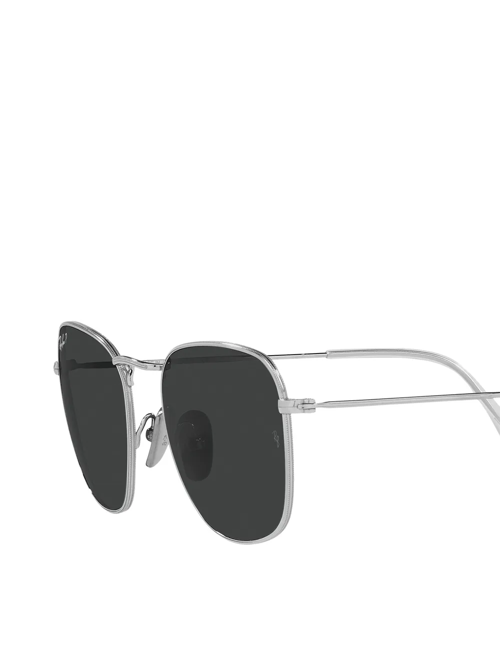 Ray Ban Frank Square Frame Sunglasses In Silver