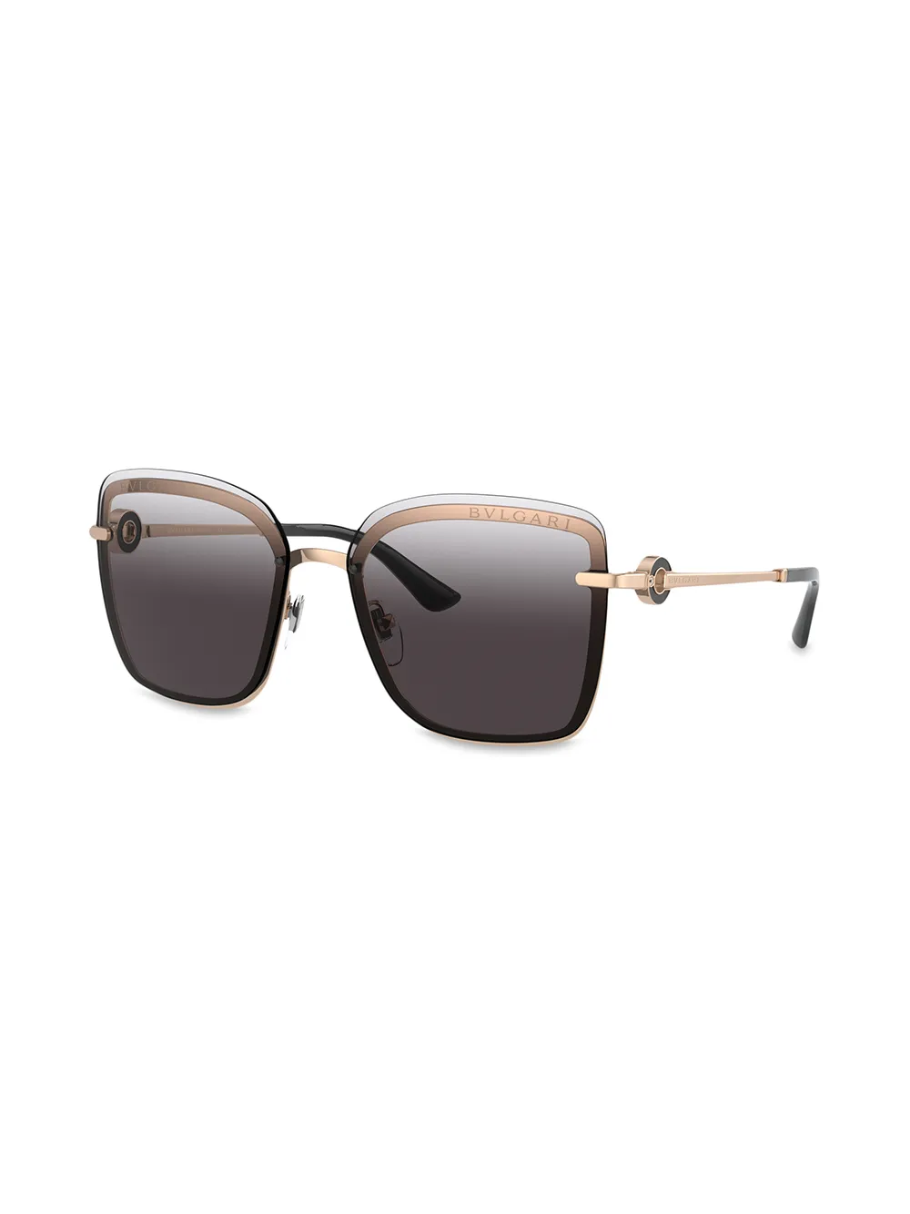 Bvlgari Zonnebril met oversized montuur - Grijs