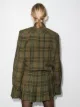 The Attico checked mini shirt dress