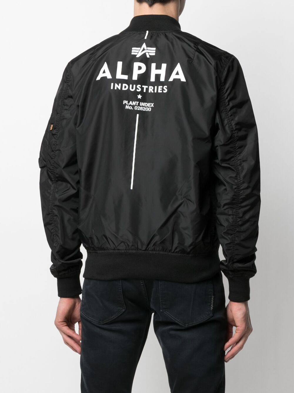 фото Alpha industries бомбер с нашивкой-логотипом