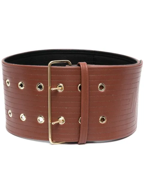 Jil Sander double-buckle wide belt