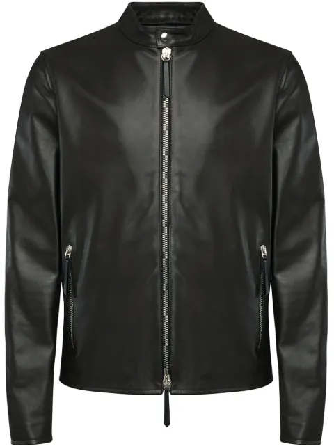 Giuseppe Zanotti leather zip-up jacket