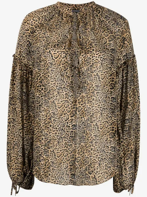 Wandering leopard print blouse