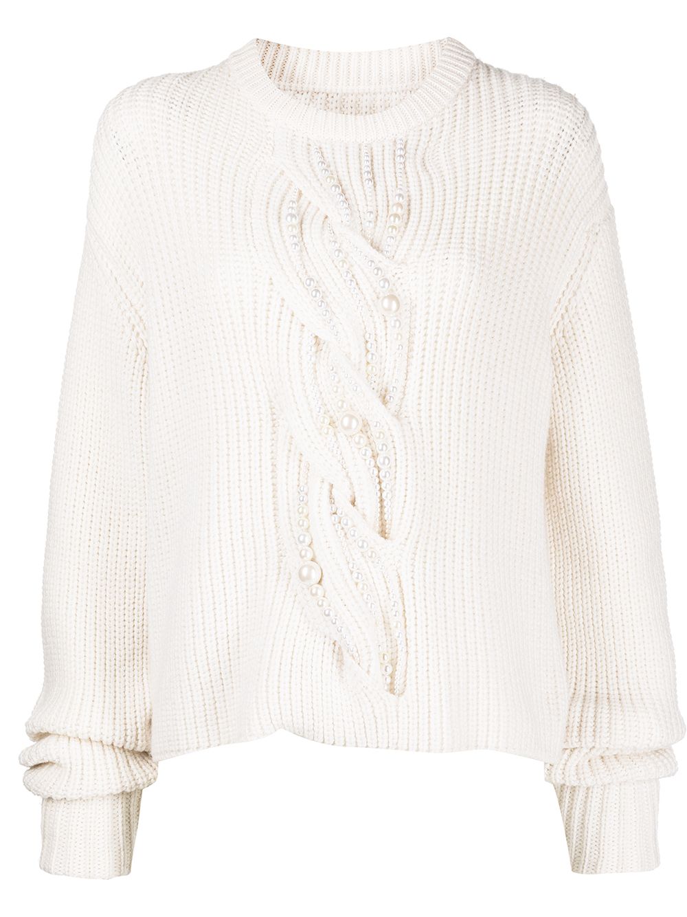 

Monse pearl-embellished wool jumper - White