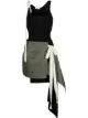 Image 1 of Monse layered draped-skirt dress