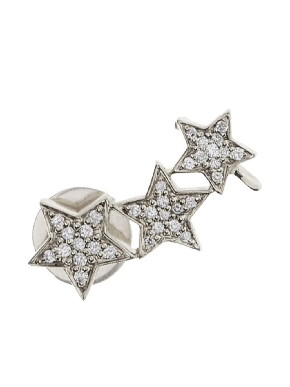 ALINKA 18K white gold Tripple Star diamond earring | Silver | Image 1
