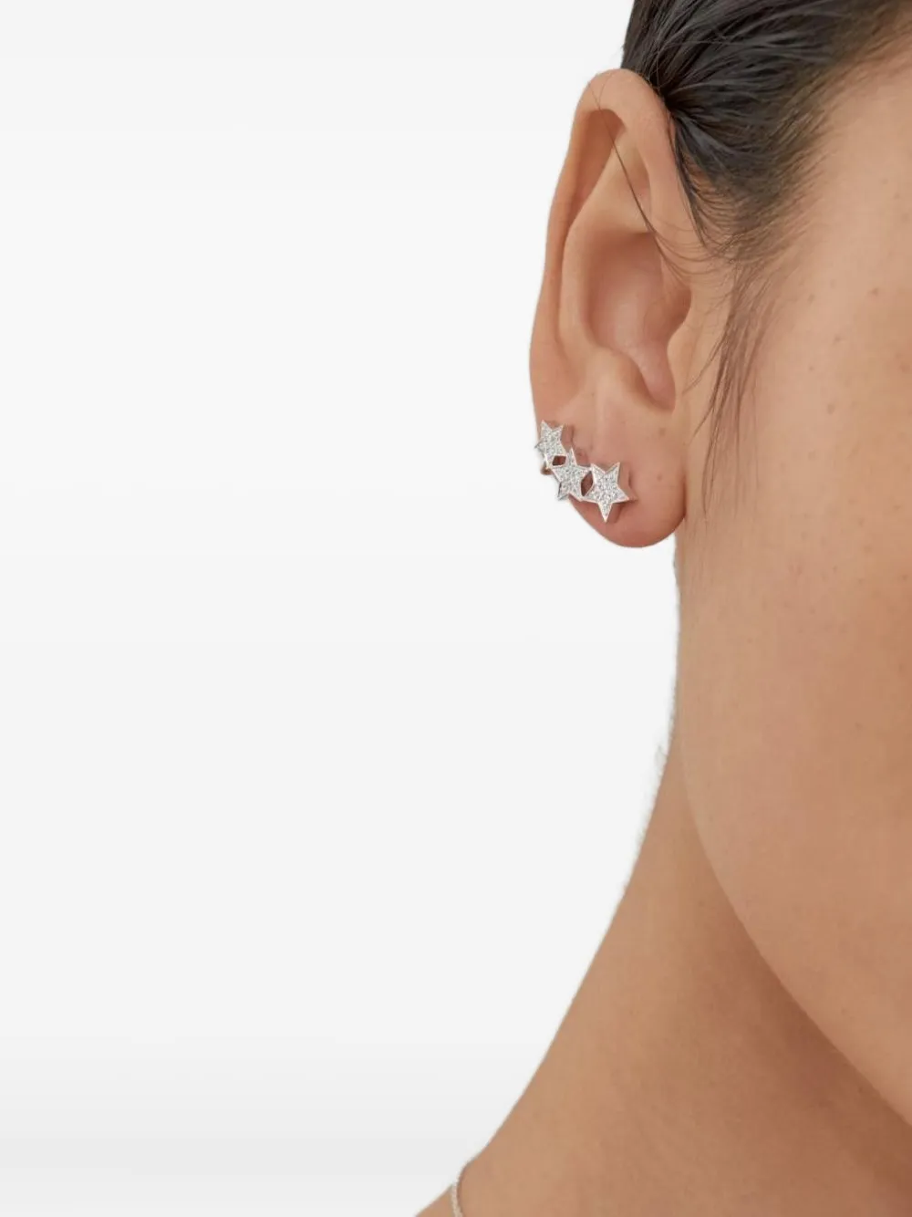 ALINKA 18K white gold Tripple Star diamond earring | Image 2