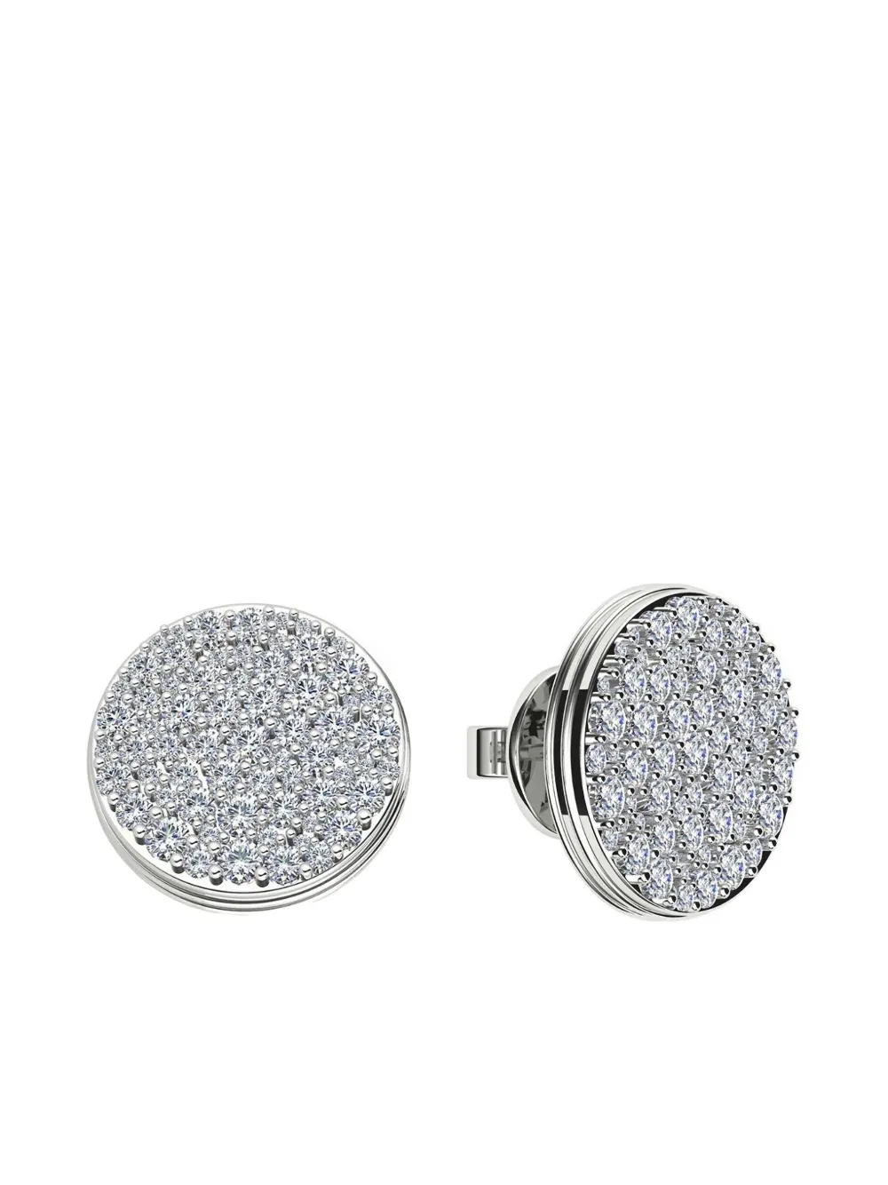 ALINKA 18K white gold Black Caviar diamond earrings | Image 2