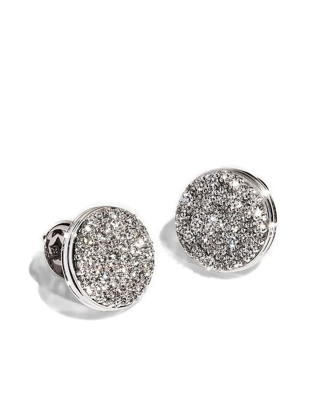 ALINKA 18K white gold Black Caviar diamond earrings | Silver | Image 1