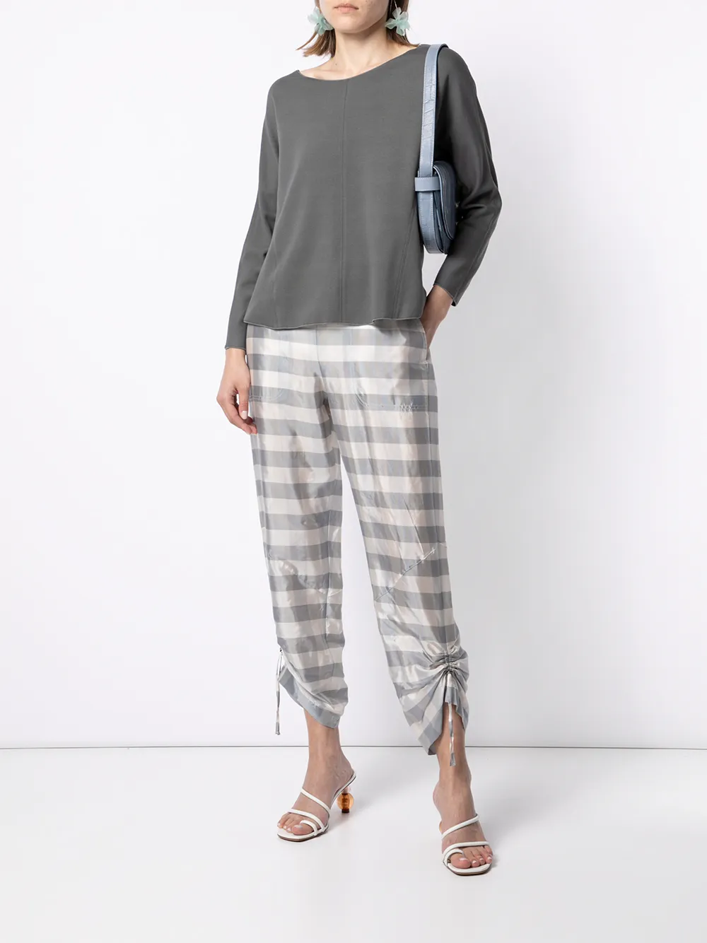 фото Emporio armani топ с вырезом-лодочкой