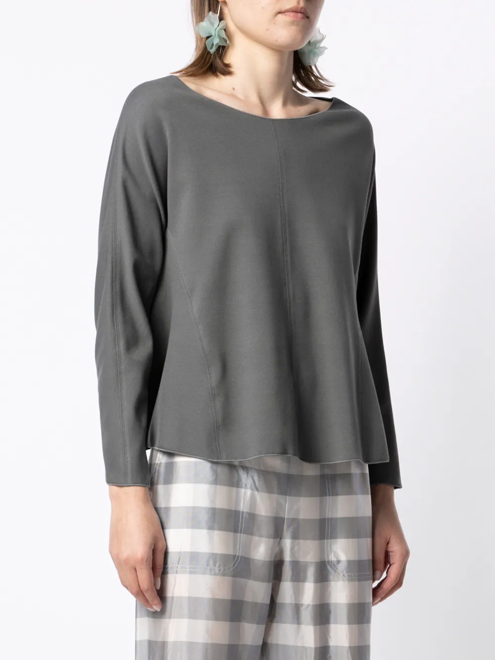 фото Emporio armani топ с вырезом-лодочкой