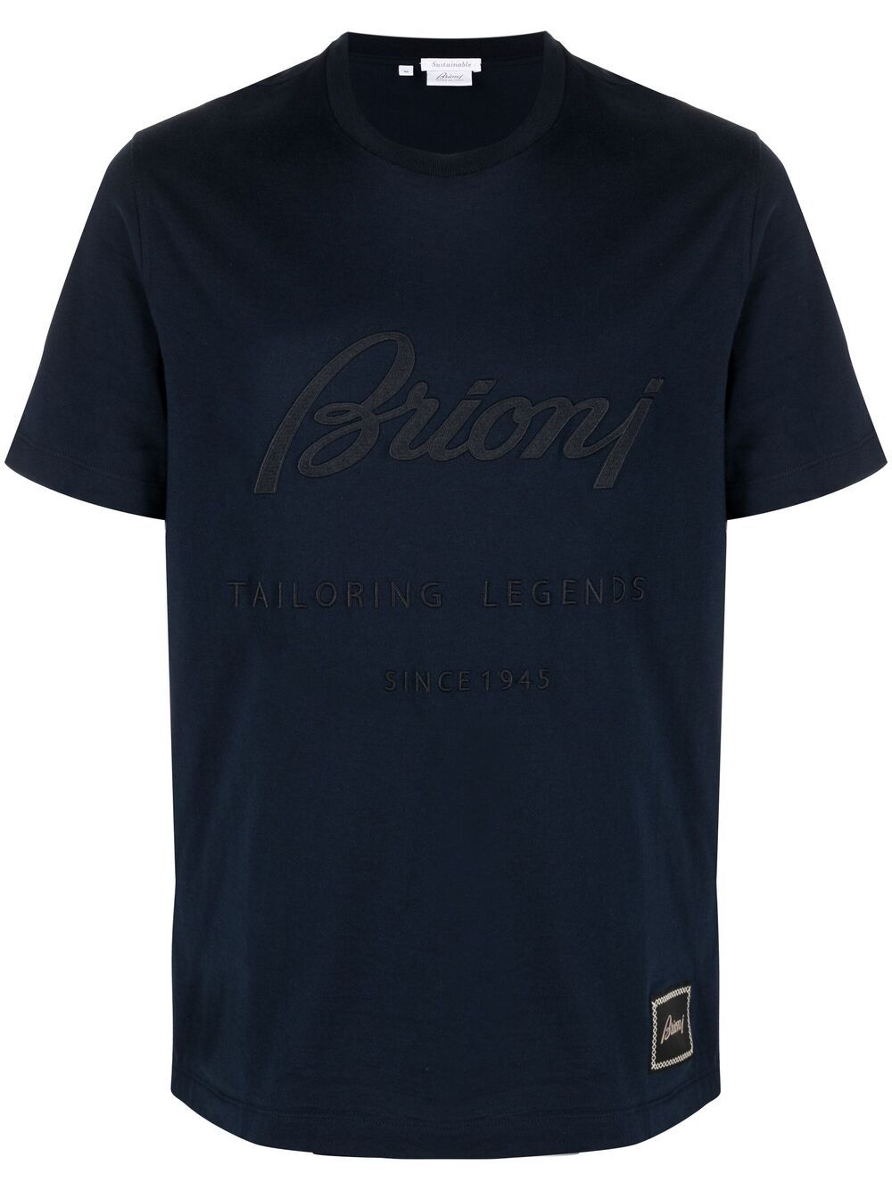 фото Brioni футболка с нашивкой-логотипом