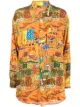 Image 1 of alessandro enriquez graphic-print long-sleeved shirt