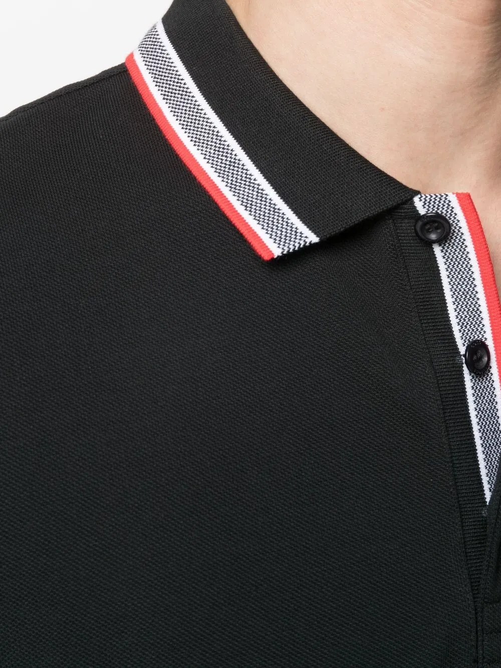 фото Boss рубашка поло с отделкой в полоску