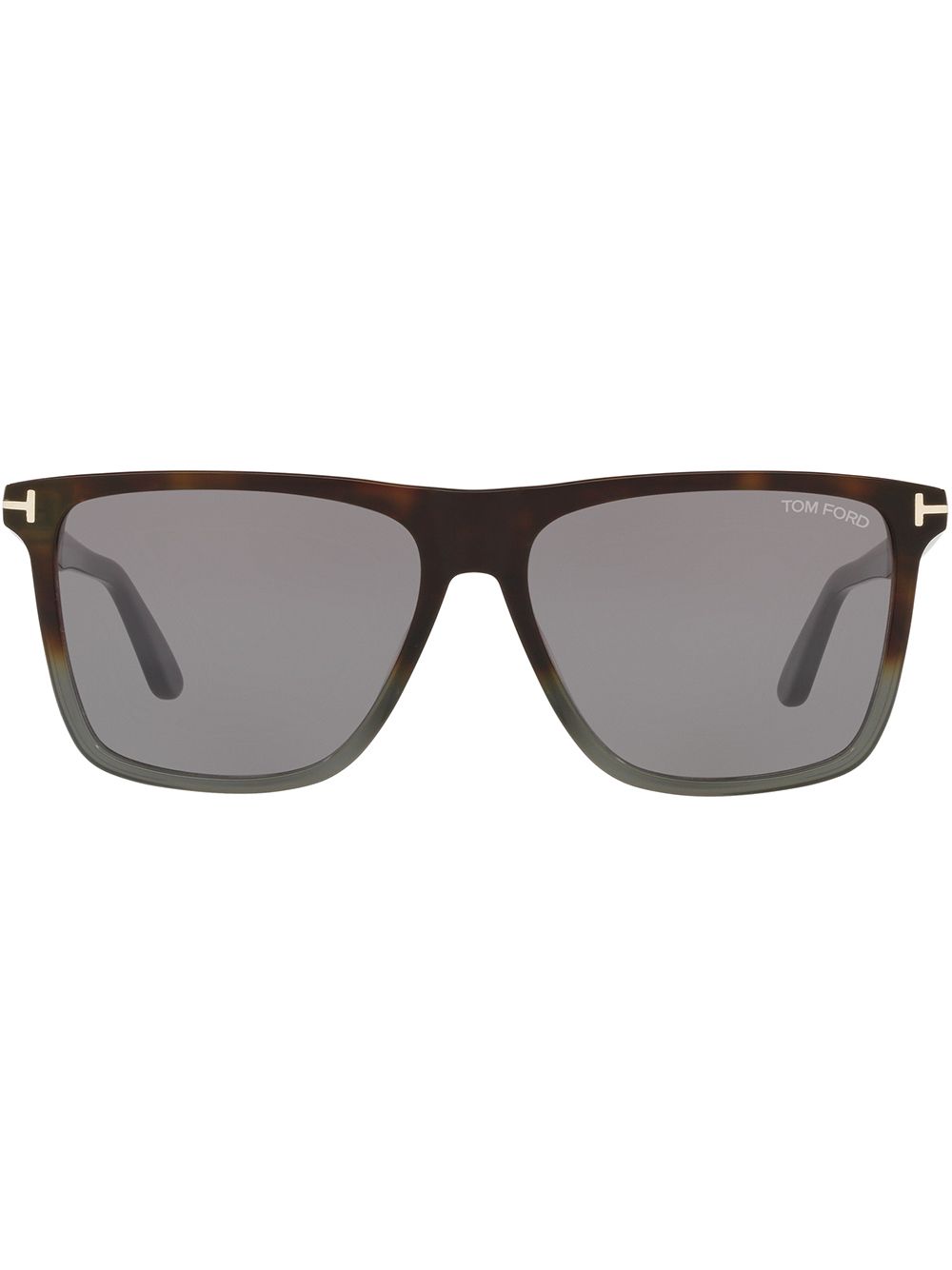 Tom Ford Ft0832 Rectangular Sunglasses In Braun
