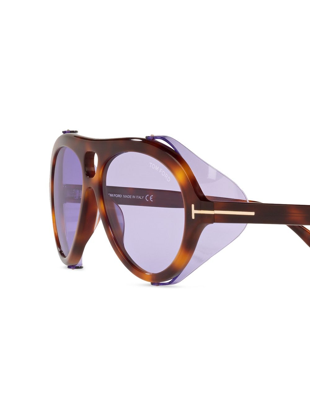 Shop Tom Ford Ft0882 Pilot Sunglasses In Brown