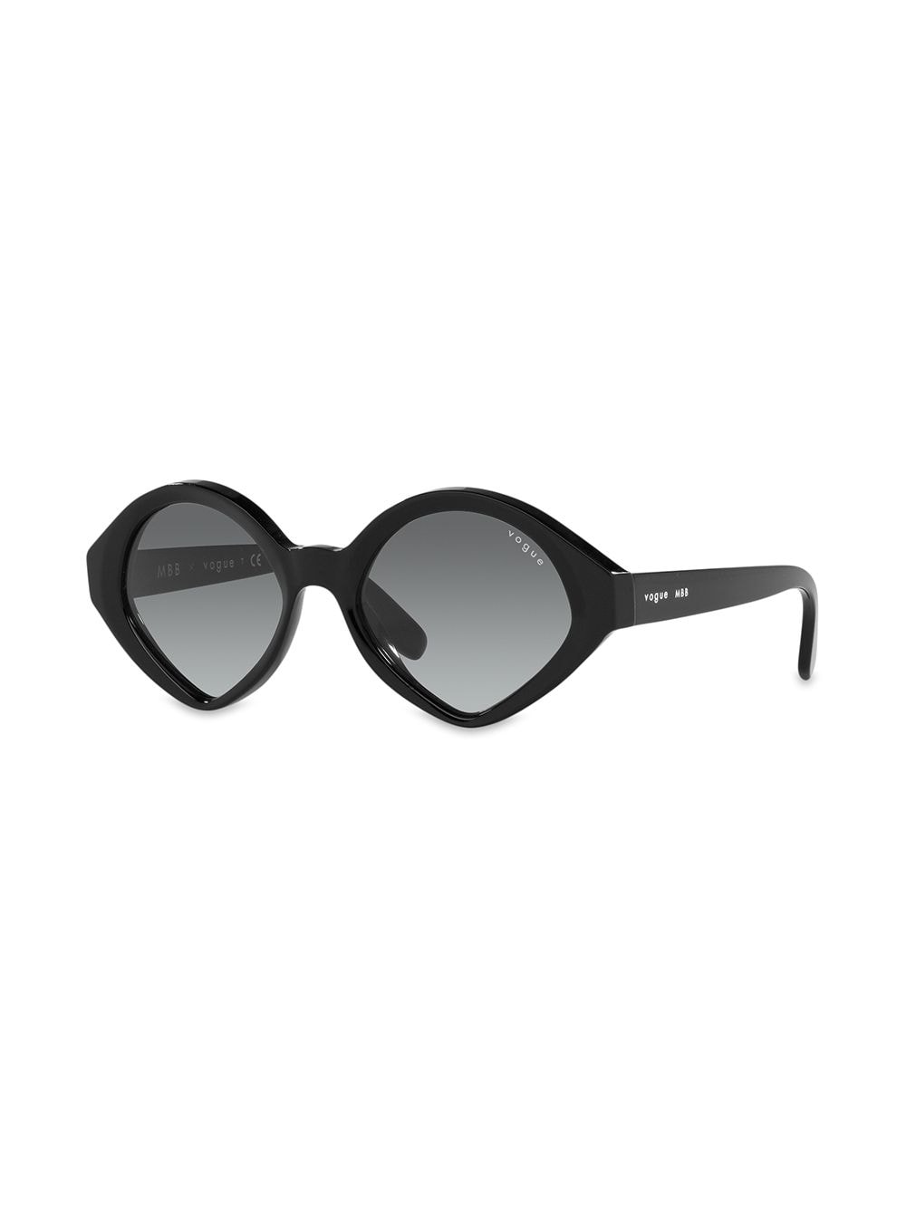 Shop Vogue Eyewear Geometric Frame Sunglasses In Grey