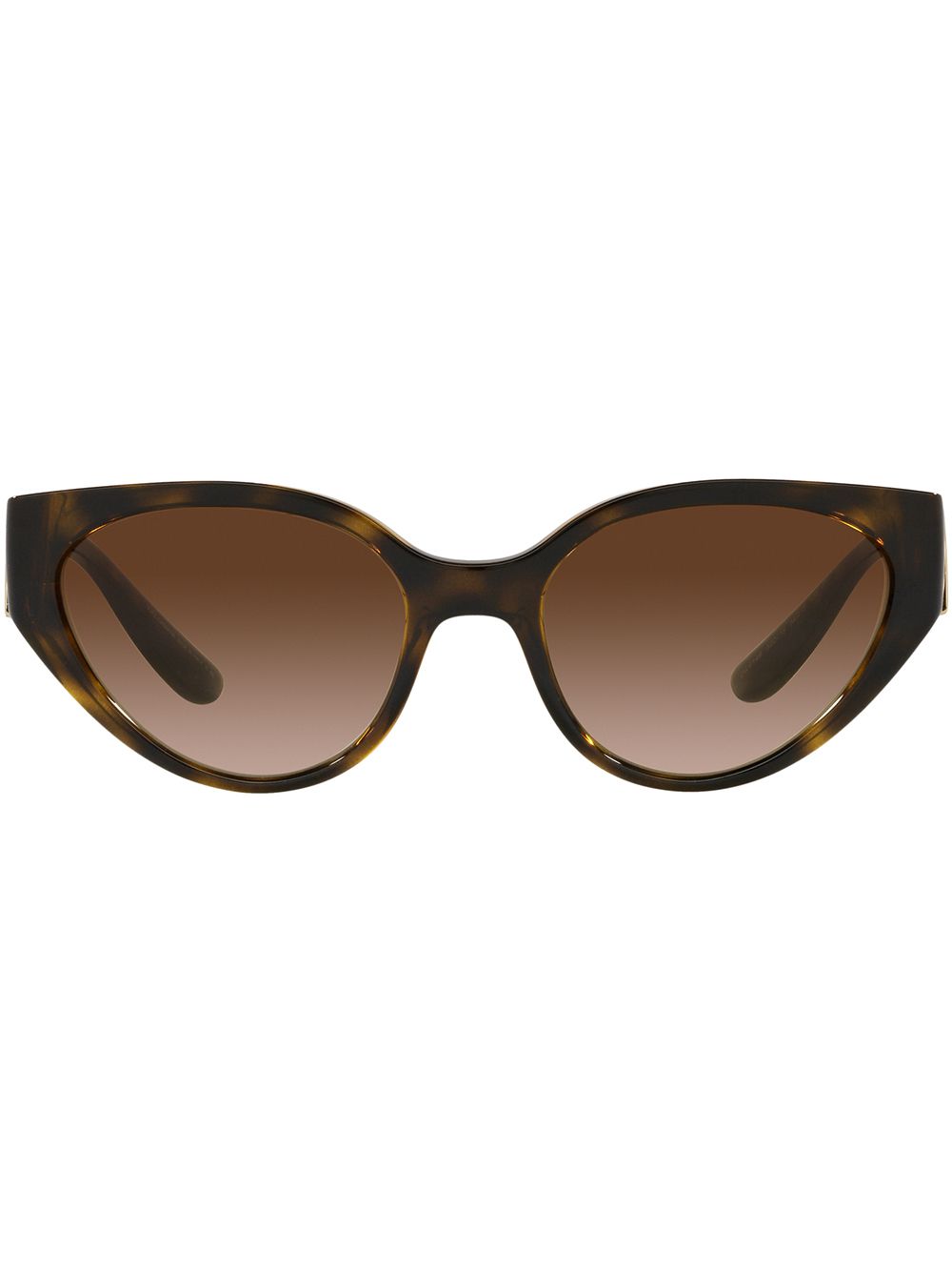 Shop Dolce & Gabbana Cat-eye Frame Sunglasses In Brown