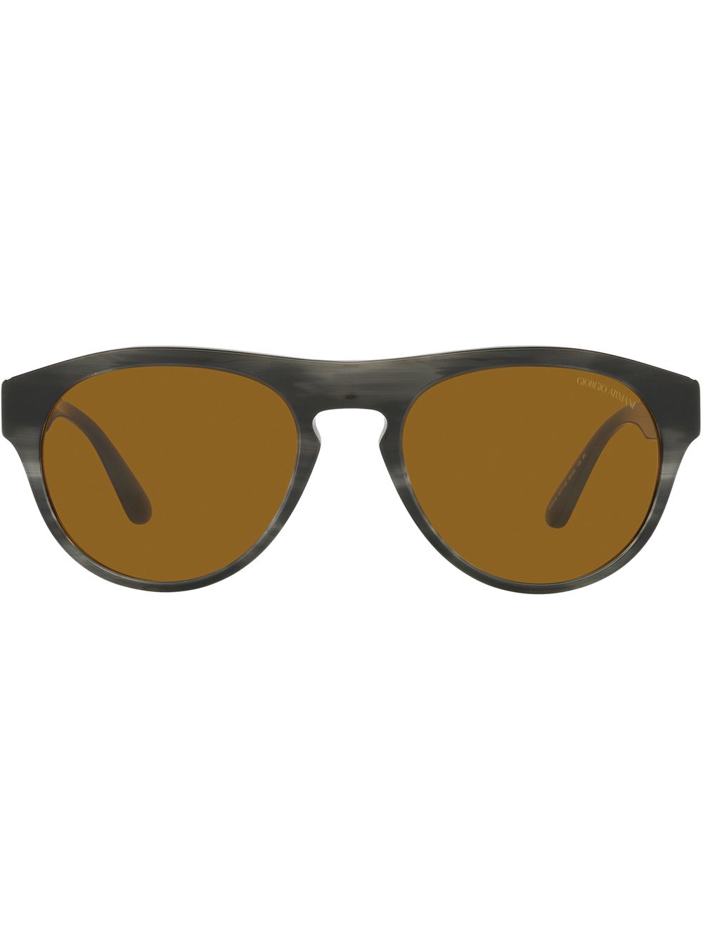 Giorgio Armani Round Frame Sunglasses In Grey