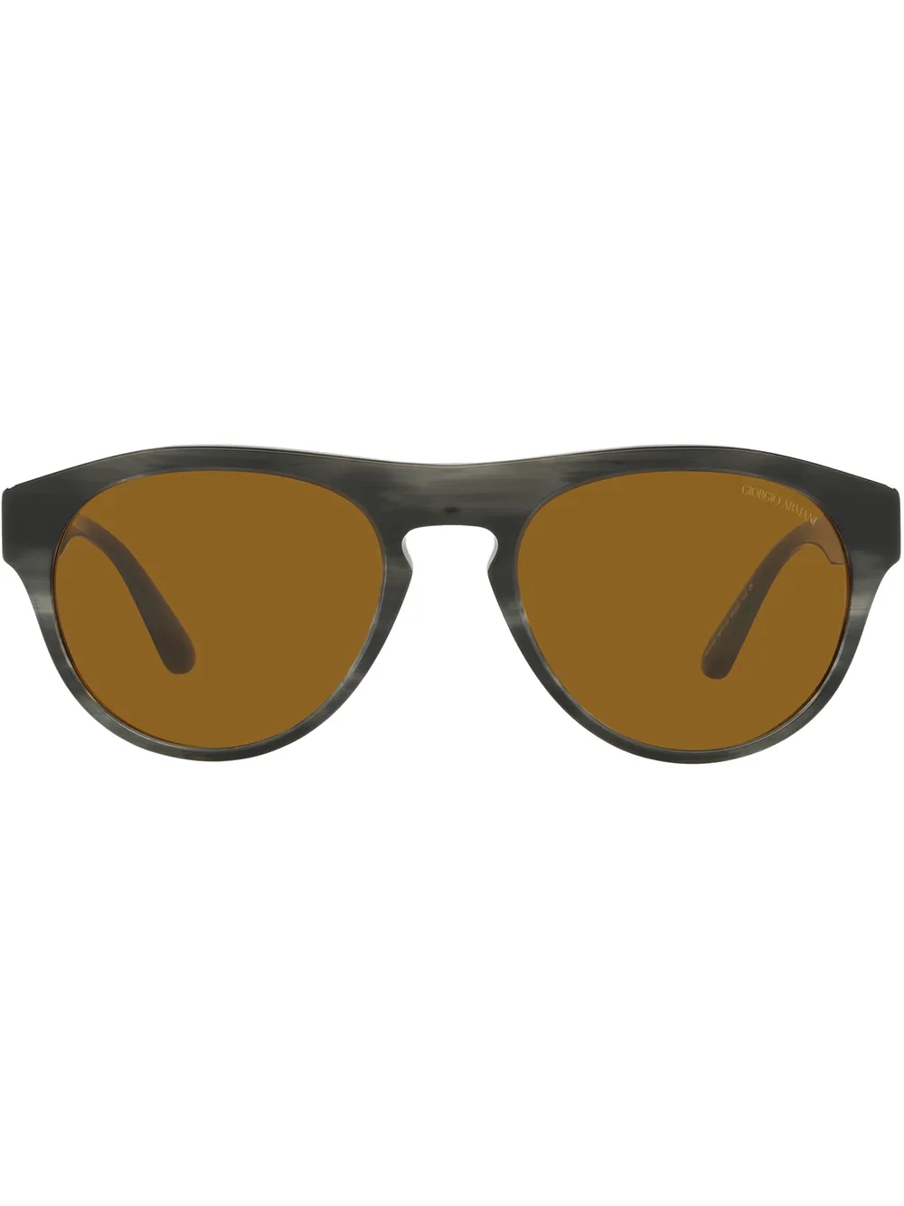Giorgio Armani lunettes de soleil à monture ronde - Gris Giorgio Armani lunettes de soleil à monture ronde - Gris