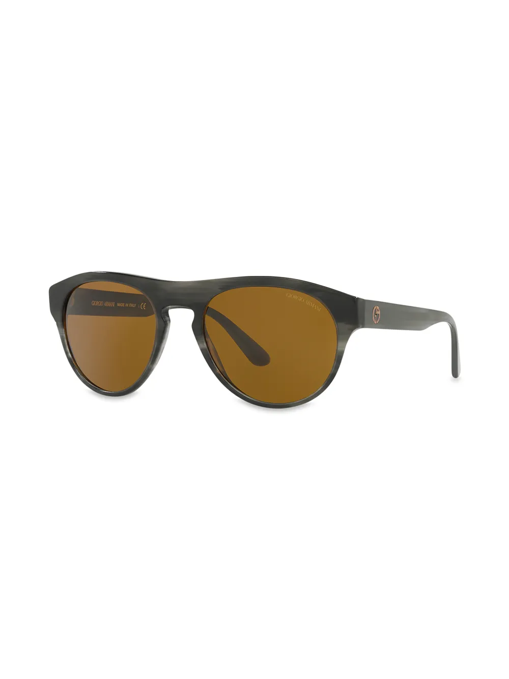 Giorgio Armani Zonnebril met rond montuur Grijs
