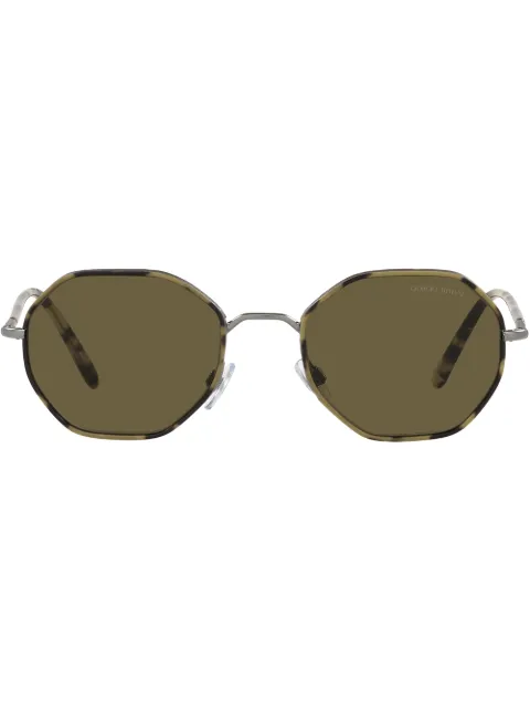 Giorgio Armani hexagon-shaped sunglasses