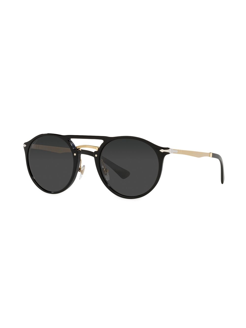 Shop Persol Tinted Round-frame Sunglasses In Black