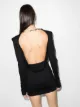 The Attico Elena open back minidress