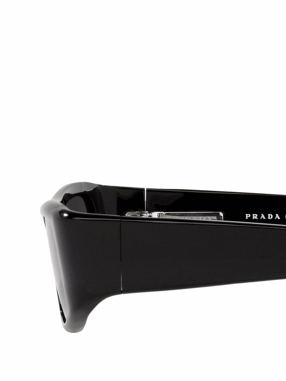 Shop Prada Rectangle-frame Sunglasses In Grau