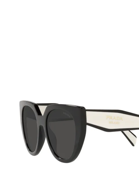 Prada Eyewear PRADA WW BICOLOUR CATEYE SUNGLASSES SPR14W09Q5S0 - 2