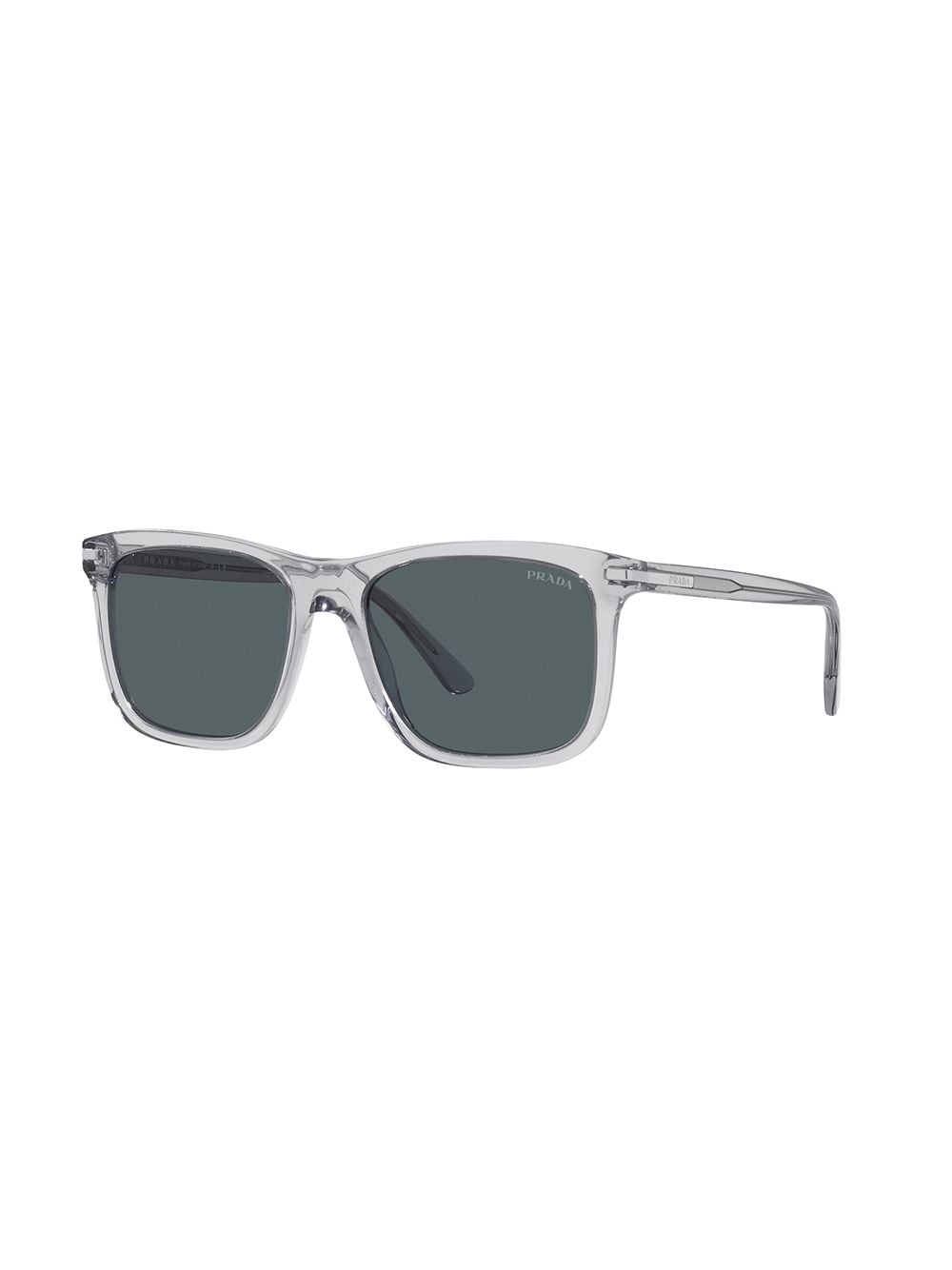Shop Prada Square-frame Sunglasses In Grey