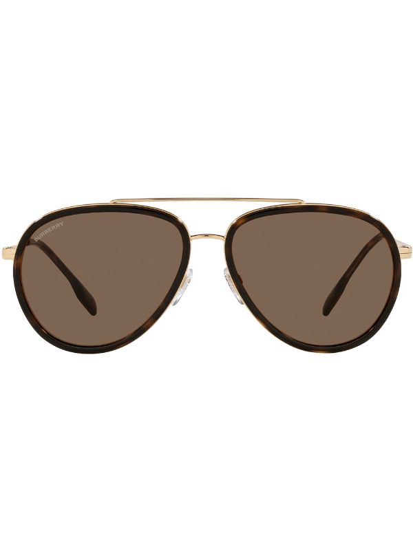 Burberry Eyewear Oliver Pilot Sunglasses - Farfetch