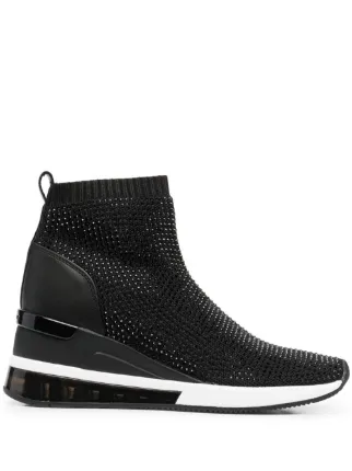 michael kors stretch knit sneakers