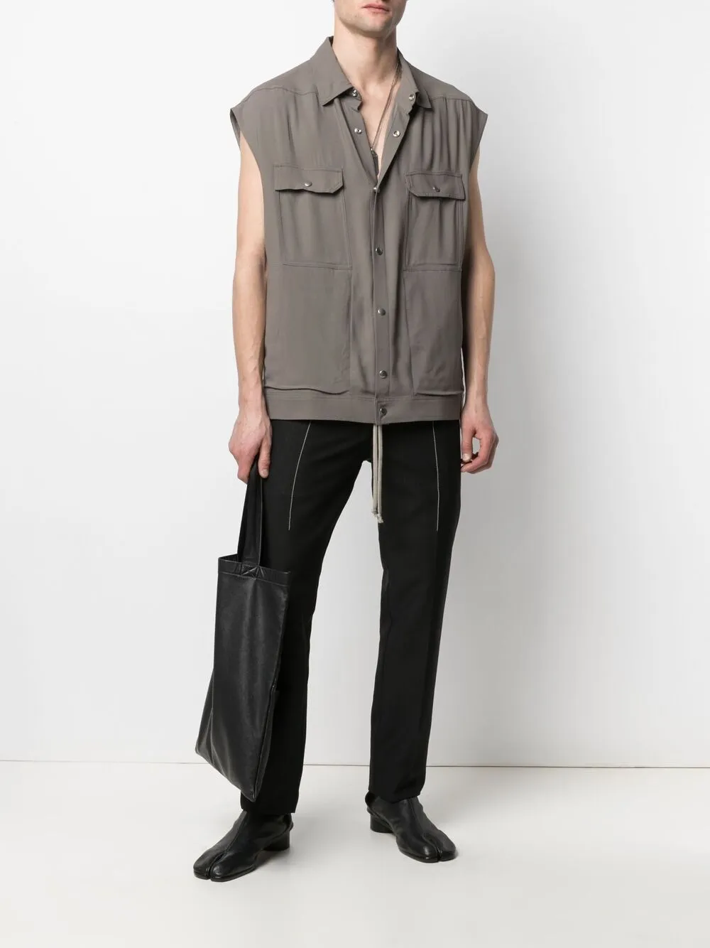 фото Rick owens рубашка без рукавов