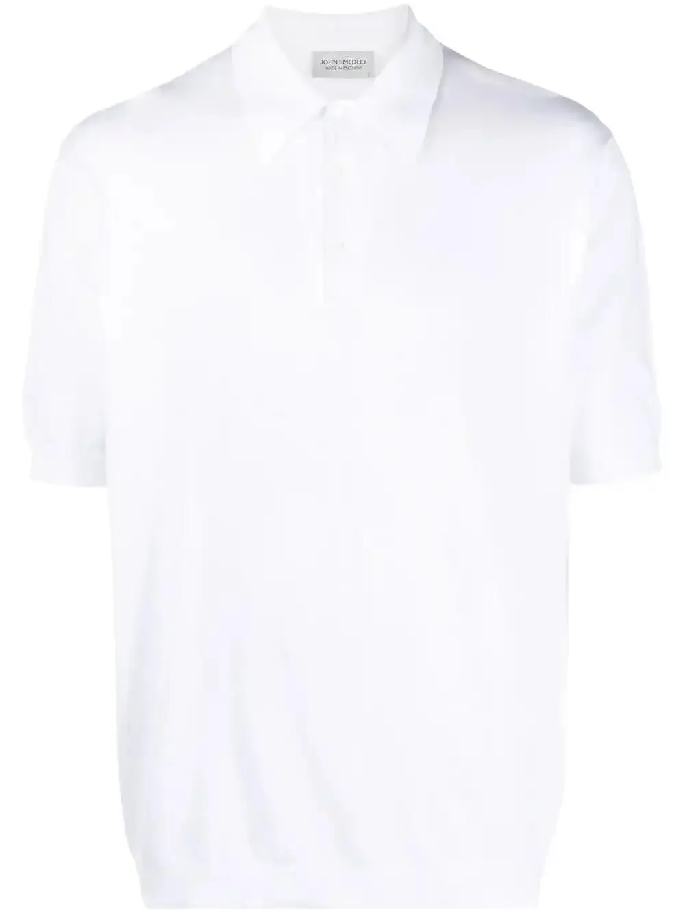Shop John Smedley Short-sleeve Polo Shirt In White