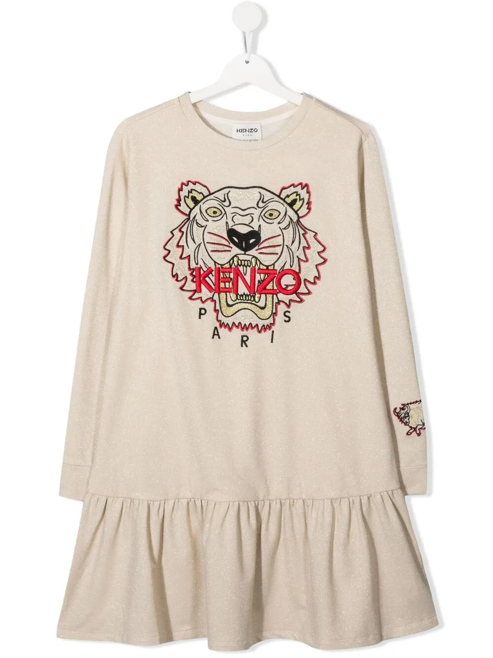 фото Kenzo kids платье с вышивкой tiger